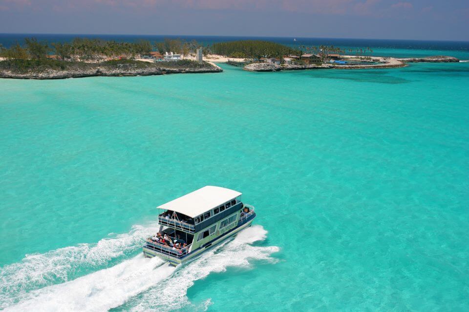 No Cost Ferry Ride to Blue Lagoon Island Nassau Bahamas