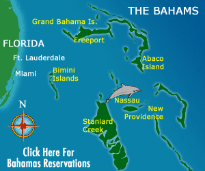 swimming with the dolphins Nassau Paradise Island Bahamas Map