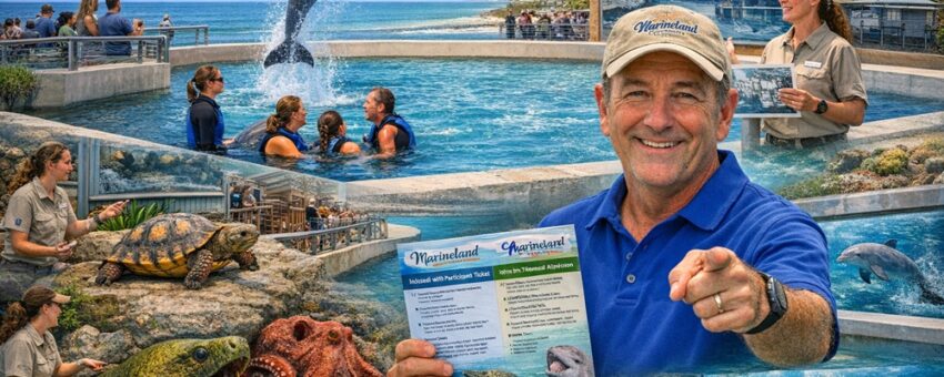 Marineland shows and exhibits day at St Augustine FL