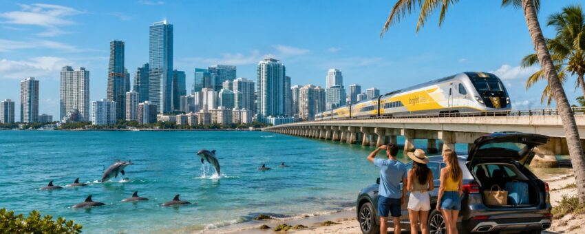 Swimming with the dolphins near Miami and Miami Beach